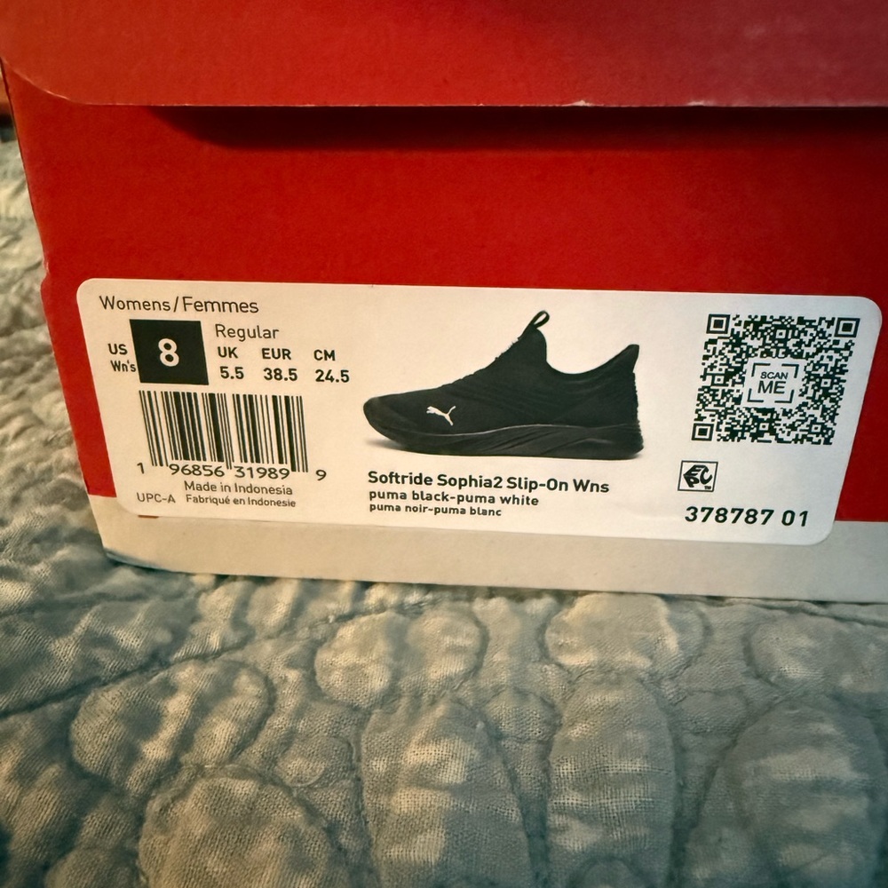 Puma Sofie2 Black slip on sneaker 8 - Picture 3 of 12